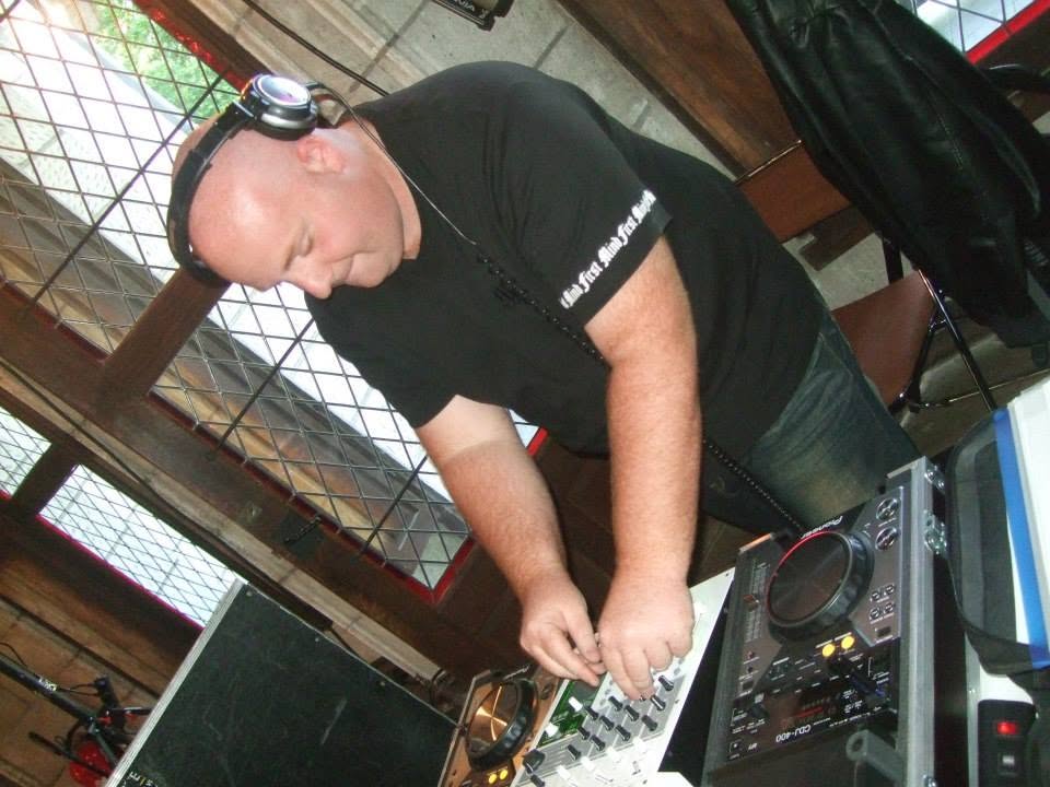 Florian Mallet behind the decks at a private event